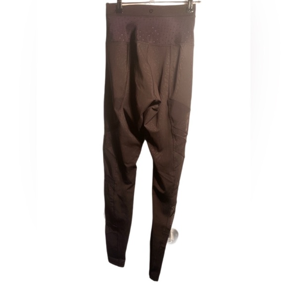 Lululemon Just Breathe Yoga Pant Animal Swirl Deep Coal Light / Black leggings 4 - Picture 3 of 3